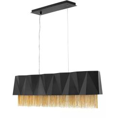 Elstead Lighting Zuma függőlámpa 6x60 W fekete-arany HK-ZUMA-ISLE-SBG
