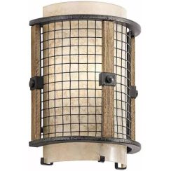 Elstead Lighting Ahrendale oldalfali lámpa 1x40 W barna KL-AHRENDALE1
