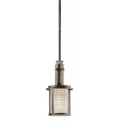 Elstead Lighting Ahrendale függőlámpa 1x60 W barna KL-AHRENDALE-MP