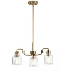 Elstead Lighting Aivian függőlámpa 3x60 W sárgaréz KL-AIVIAN3-WBR