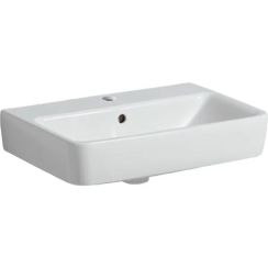 Geberit Selnova Compact mosdótál 60x37 cm négyszögletes klasszikus fehér fényes 501.511.00.7