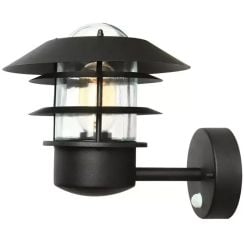 Elstead Lighting Helsingor kültéri fali lámpa 1x60 W fekete HELSINGOR-PIR-BK