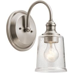 Elstead Lighting Waverly oldalfali lámpa 1x60 W szürke KL-WAVERLY1-CLP
