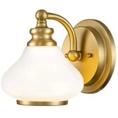 Elstead Lighting Ainsley oldalfali lámpa 1x3 W sárgaréz HK-AINSLEY1-BATH-BB