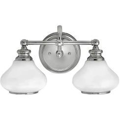 Elstead Lighting Ainsley oldalfali lámpa 2x3 W króm HK-AINSLEY2-BATH