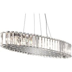 Elstead Lighting Crystal Skye függőlámpa x3 W króm KL-CRYSTAL-SKYE-I-L