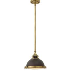 Elstead Lighting Amelia függőlámpa 1x60 W barna HK-AMELIA-P-S-RB