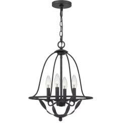 Elstead Lighting Bradbury függőlámpa 4x40 W szürke/hamvas QZ-BRADBURY-4P-GK