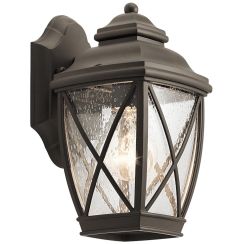 Elstead Lighting Tangier kültéri fali lámpa 1x60 W barna KL-TANGIER2-S