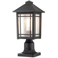 Elstead Lighting Cedar Point kültéri állólámpa 1x60 W fekete QZ-CEDAR-POINT3-M-BK