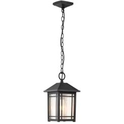 Elstead Lighting Cedar Point kültéri függőlámpa 1x60 W fekete QZ-CEDAR-POINT8-M-BK