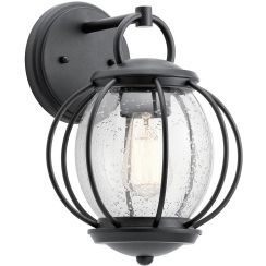 Elstead Lighting Vandalia kültéri fali lámpa 1x60 W fekete KL-VANDALIA2-S