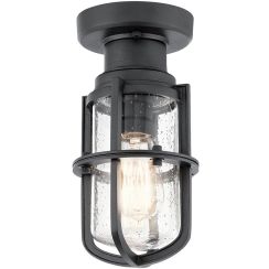 Elstead Lighting Suri kültéri állmennyezet alatti lámpa 1x40 W fekete KL-SURI-F