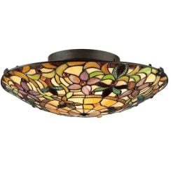Elstead Lighting Kami mennyezeti lámpa 2x60 W barna QZ-KAMI-F
