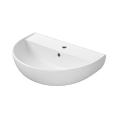 Cersanit Ovida mosdótál 61x43.5 cm félkör alakú klasszikus fehér fényes K36-032