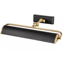 Elstead Lighting Winchfield oldalfali lámpa 2x40 W fekete-sárgaréz WINCHFIELD-PLM-AB-OAK