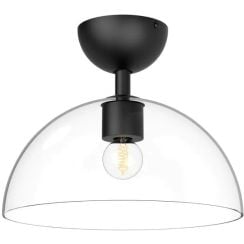 Elstead Lighting Jude mennyezeti lámpa 1x30 W fekete ALM-JUDE-SF-MB-CL