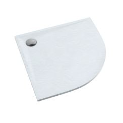 Schedline Libra White Stone félkör alakú zuhanytálca 90x90 cm fehér 3SP.L1O-9090/B/ST