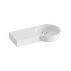 Ravak ARC mosdótál 83x43.5 cm négyszögletes pulttal együtt fehér fényes XJXL1383000
