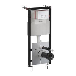 Omnires Flush Set falsík alatti keret öblítőgombbal függő csészéhez STFWC1R45-RCR