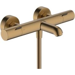 Hansgrohe Ecostat Fine kád és zuhany csaptelep fali z termosztáttal arany 13325140