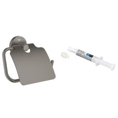 Készlet WC papír tartó Grohe Start 41179AL0, ragasztó Grohe QuickGlue 41127000