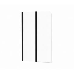 Ravak Chrome zuhanyparaván 100 cm kétrészes fekete fényes/átlátszó üveg 7QLA0300Z1