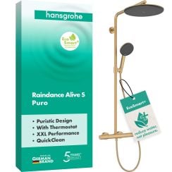 Hansgrohe Raindance Alive S zuhany készlet fal termosztáttal trópusi zuhany opcióval || 24594140