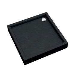Schedpol Medium Black Stone négyzet alakú zuhanytálca 80x80 cm fekete 3.4730/C/ST