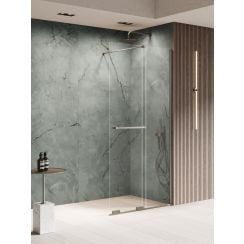 New Trendy Smart Gunmetal Brushed zuhanykabin fal walk-in 80 cm fegyverszürke szín csiszolt/átlátszó üveg EXK-7948