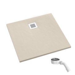 Schedpol Kalait Cashmere Stone négyzet alakú zuhanytálca 80x80 cm bézs 3.3200/PK/ST-M2
