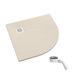 Schedpol Kalait Cashmere Stone félkör alakú zuhanytálca 90x90 cm bézs 3.3104/PK/ST-M2