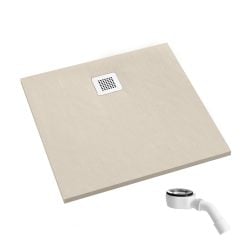 Schedpol Kalait Cashmere Stone négyzet alakú zuhanytálca 90x90 cm bézs 3.3201/PK/ST-M2
