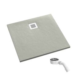 Schedpol Kalait Cement Stone négyzet alakú zuhanytálca 100x100 cm cement 3.3202/CT/ST-M2