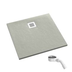 Schedpol Kalait Cement Stone négyzet alakú zuhanytálca 80x80 cm cement 3.3200/CT/ST-M2