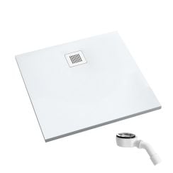 Schedpol Kalait Smooth White négyzet alakú zuhanytálca 90x90 cm fehér 3.3201-M2