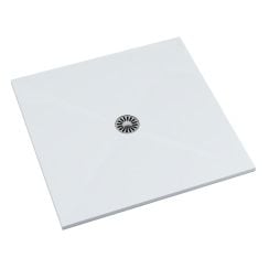 Schedpol De Luxe négyzet alakú zuhanytálca 100x100 cm fehér 3.042