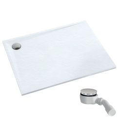 Schedpol Etrusco White Stone téglalap alakú zuhanytálca 100x70 cm fehér 3.475/B/ST