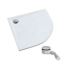 Schedpol Etrusco White Stone téglalap alakú zuhanytálca 90x90 cm fehér 3.464/B/ST