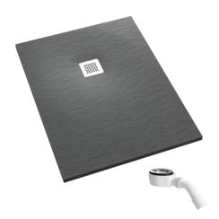 Schedpol Kalait Grey Stone téglalap alakú zuhanytálca 120x100 cm szürke 3.3125/S/ST-M2