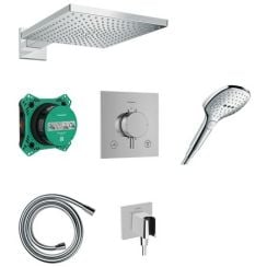 Hansgrohe Raindance E zuhany készlet beépített termosztáttal trópusi zuhany opcióval króm 24623000