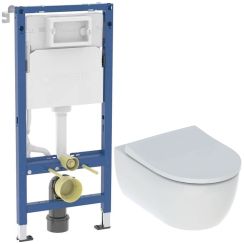Készlet WC csésze Geberit iCon 503.233.00.1, beépíthető keret Geberit Duofix 111.170.00.2