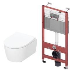 Készlet WC csésze Geberit iCon 503.232.00.1, beépíthető keret Tece Base 9400407