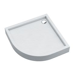 Schedpol Medium White Stone félkör alakú zuhanytálca 90x90 cm fehér 3.4734/B/ST