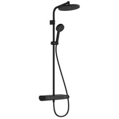 Hansgrohe Activera S zuhany készlet fal termosztáttal trópusi zuhany opcióval fekete 28638670
