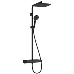 Hansgrohe Activera Q zuhany készlet fal termosztáttal trópusi zuhany opcióval fekete 28648670
