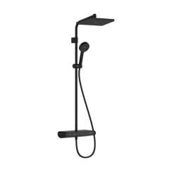 Hansgrohe Activera Q zuhany készlet fal termosztáttal trópusi zuhany opcióval fekete 28649670