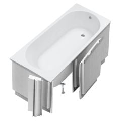 Schedpol Tara White Mat SET kád burkolattal 170x75 cm fehér 3.587/B/MG/OULED/S