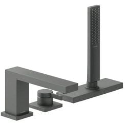 Hansgrohe Tecturis E kád és zuhany csaptelep fürdőkád fölé fekete 73443340