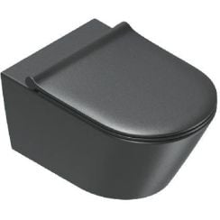 Catalano Zero wc csésze függesztett perem nélkül mély öblítéssel fekete fényes 0111750022